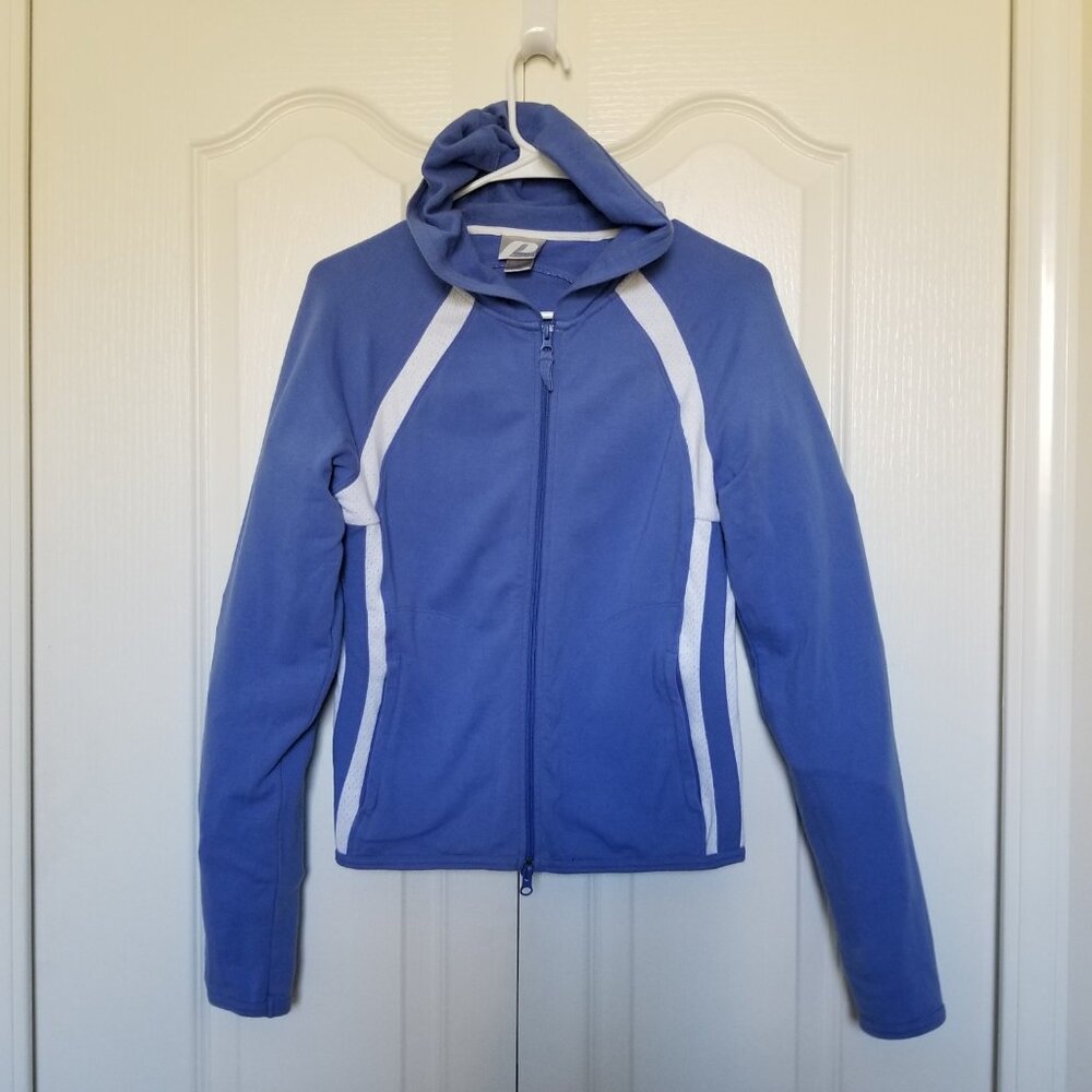 Prospirit Athletic Gear Blue Hoodie Jacket w/Dual Zipper Opening & Pockets